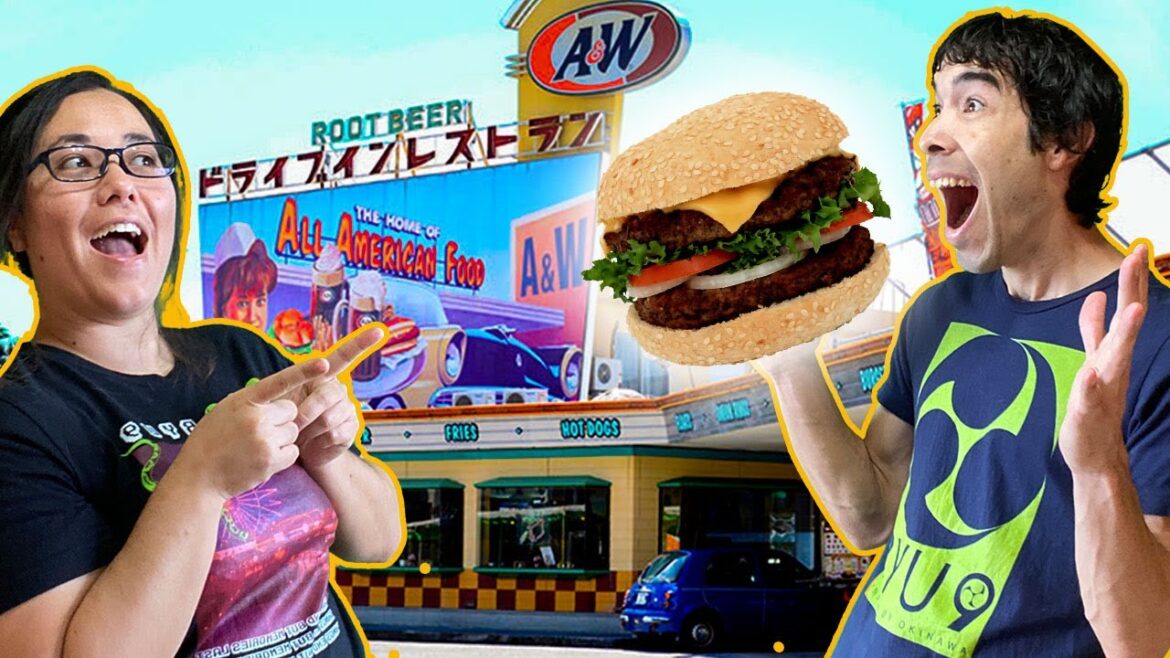 Eating At The 1st A&W Burger In Okinawa (Opened 1963) Eating At The 1st A&W Burger In Okinawa (Opened 1963)
