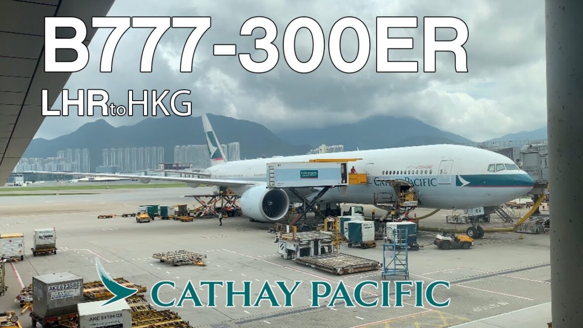 [4K] CATHAY B777-300ER | Economy | London Heathrow - Hong Kong