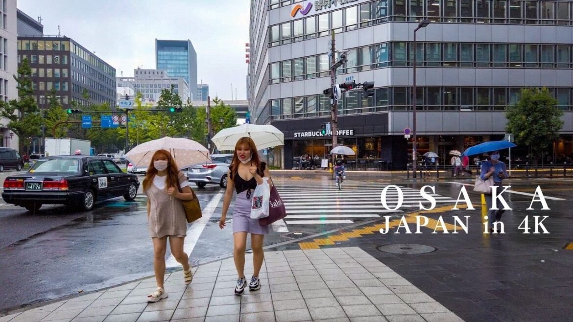 4K OSAKA - Japan Walking Tour | Japanese Daily Life (北新地, 難波神社) 🇯🇵