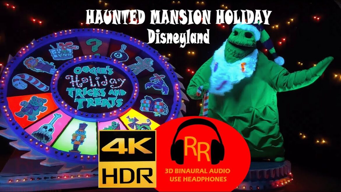 Haunted Mansion Holiday | Disneyland | 4K HDR 3D Binaural Audio Haunted Mansion Holiday | Disneyland | 4K HDR 3D Binaural Audio