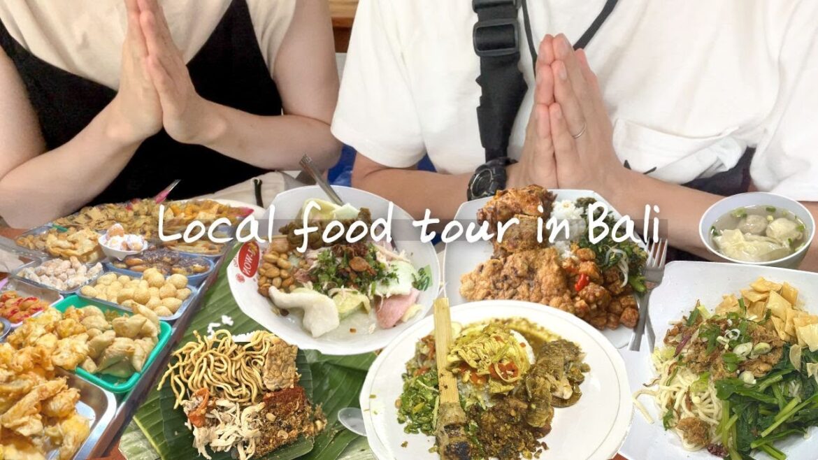 Indonesian street food tour | Japanese try local Bali food