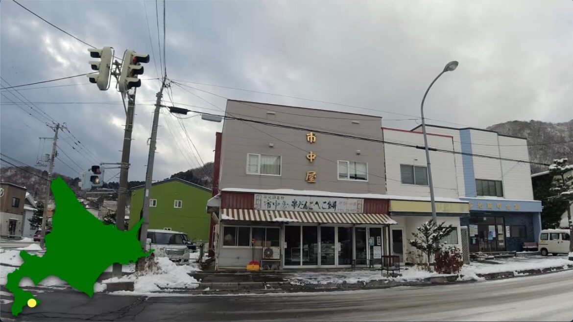 4K Walk Japan　函館市谷地頭町の昭和レトロチック商店街を散歩　2022年12月