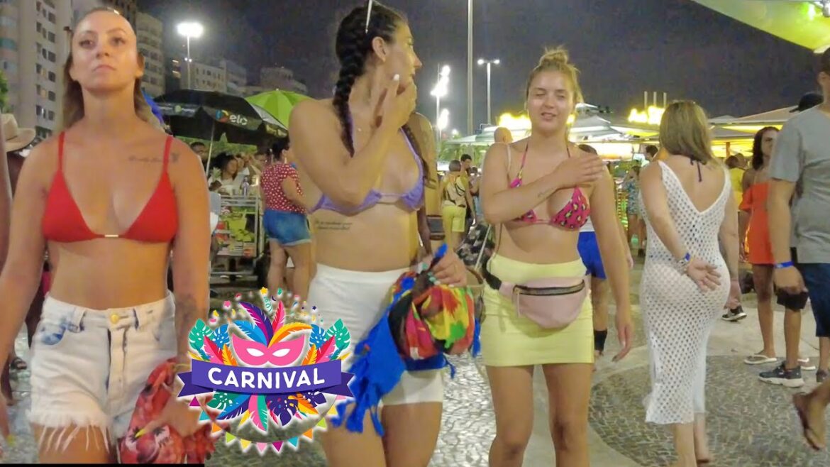 🇧🇷 Nightlife RIO DE JANEIRO COPACABANA Night Walk, Brazil | 2022