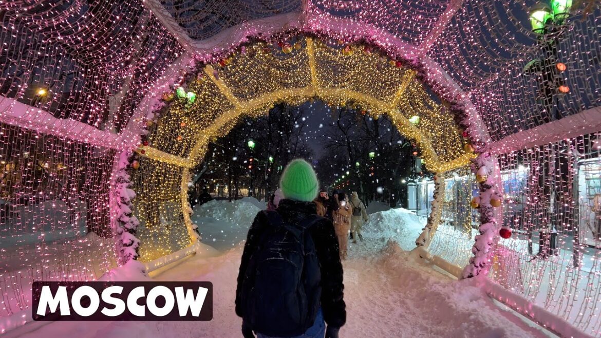 ⁴ᴷ PORTAL TO A FAIRY TALE IN RUSSIA 🪆 Walking around Moscow, expensive lighting in the Megapolis ⁴ᴷ PORTAL TO A FAIRY TALE IN RUSSIA 🪆 Walking around Moscow, expensive lighting in the Megapolis
