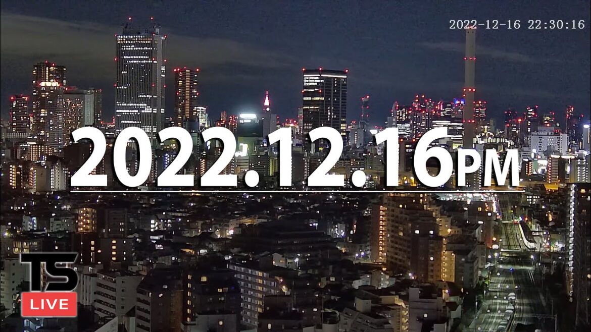 【2022/12/16 PM】東京スカイライン・ライブカメラ - Tokyo Skyline Live Camera - Ikebukuro, Shinjuku