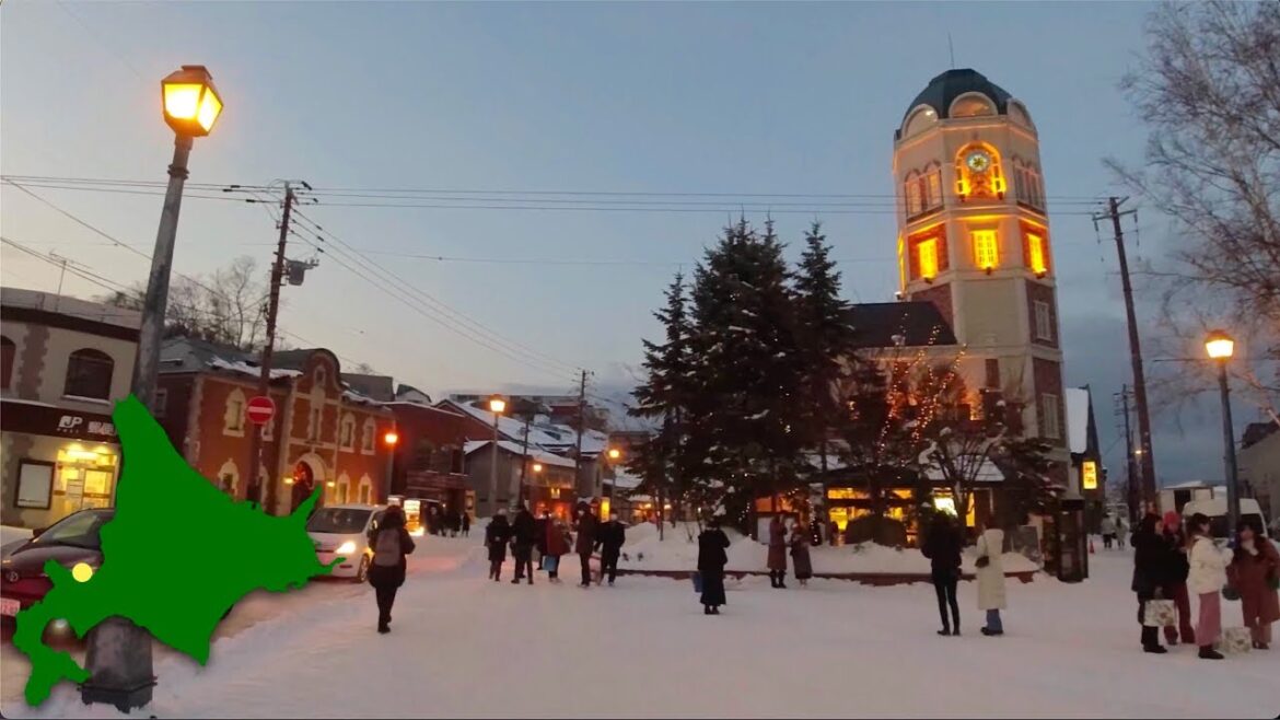 4K Walk Japan　小樽市の堺町通り商店街を散歩　2022年12月