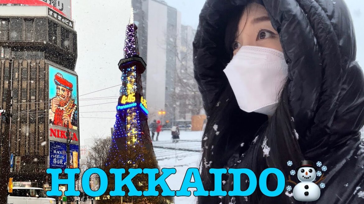 겨울 여행은 여기 어때? 겨울왕국 홋카이도 여행 vlog❄️ | 삿포로 게 코스요리 먹고, 눈 맞으며 걷다가, 백화점에서 쇼핑, 크리스마스마켓에서 핫초코 한잔, 오타루행 기차예약
