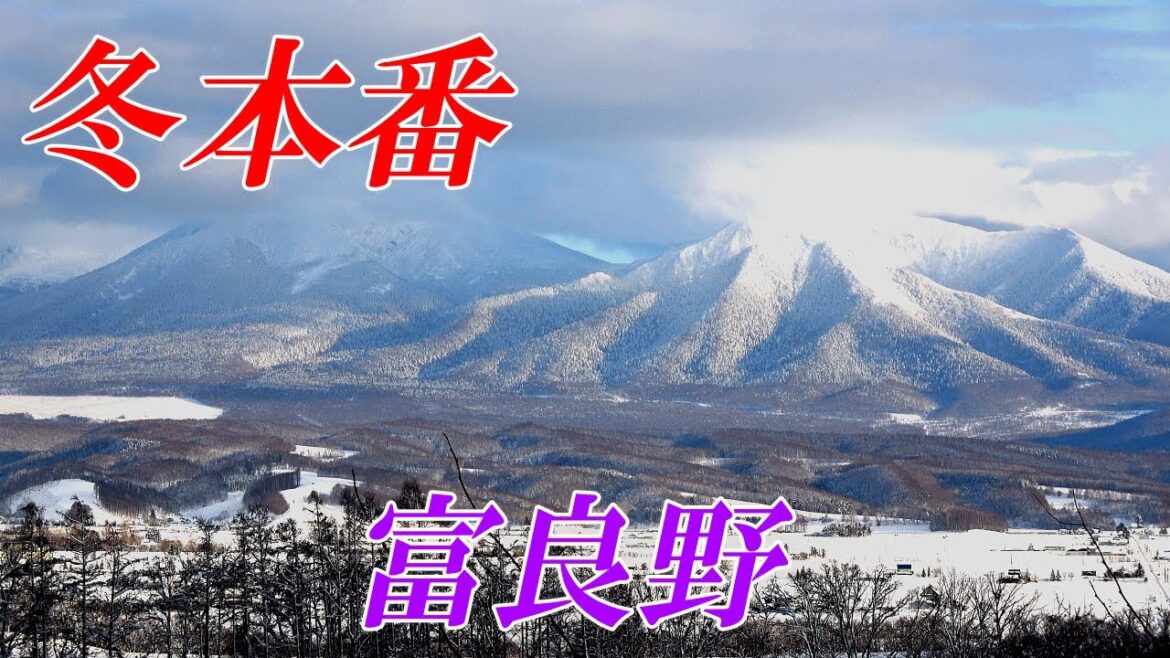 【北海道 富良野 ４Ｋ映像】 冬本番の絶景～カンパーナ六花亭～ニングルテラス＆森の時計