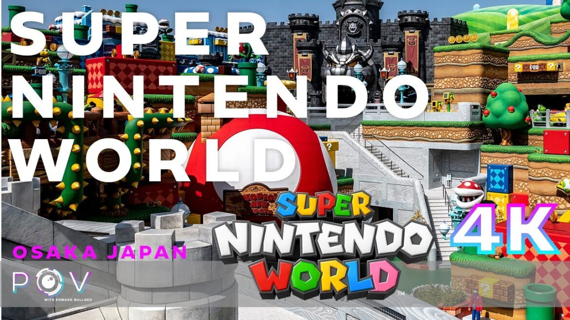 Super Nintendo World STUNNING walking tour in Osaka Japan!