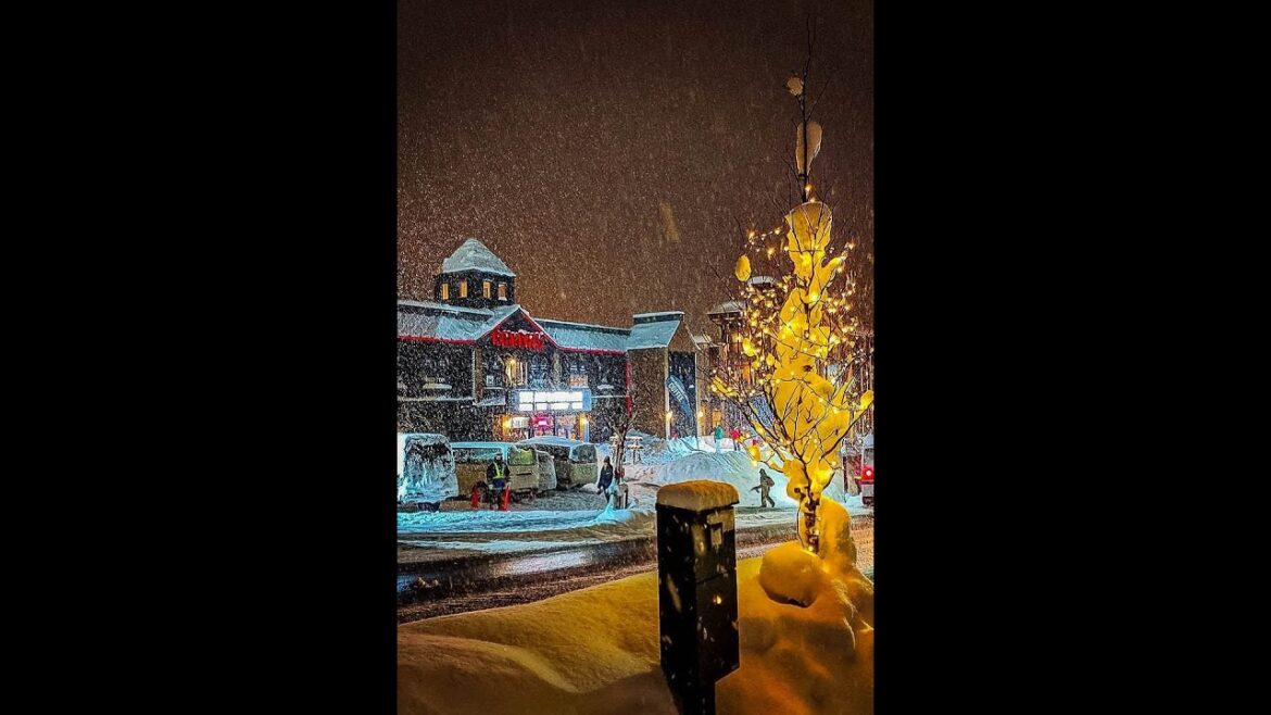 Niseko night life : เดินทางเข้า นิเซโกะ หิมะหนักมาก Niseko night life : เดินทางเข้า นิเซโกะ หิมะหนักมาก