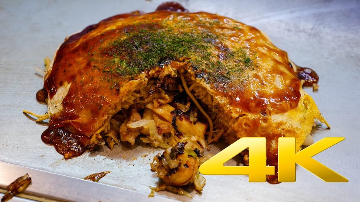 Hiroshima Okonomiyaki - 広島風お好み焼き- 4K Ultra HD