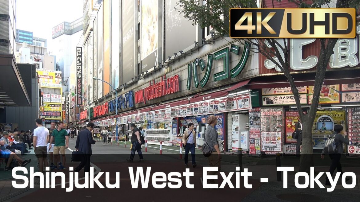 [4k] Walk around Shinjuku Station West Exit