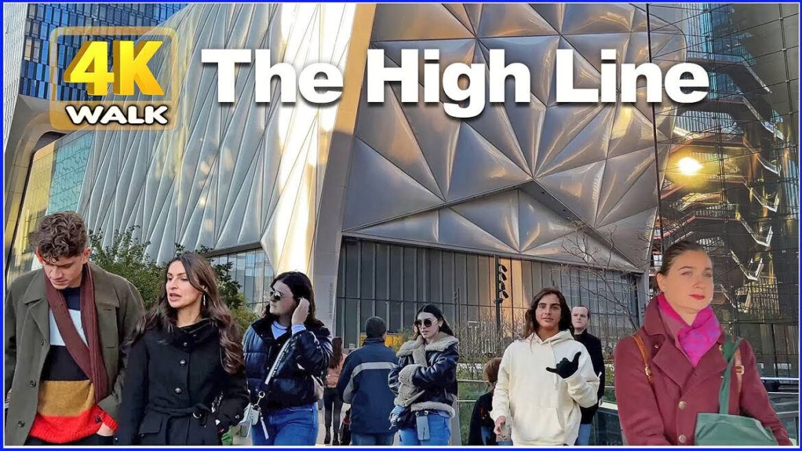 【4K】WALK NEW YORK City USA The High Line Park Travel vlog