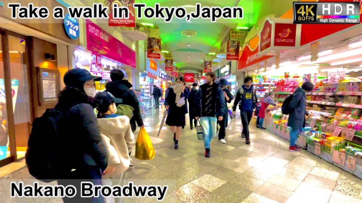4K 60fps HDR// Take a walk in Tokyo, Japan, Nakano Sun Mall Shopping St.→Nakano Broadway→Nakano area 4K 60fps HDR// Take a walk in Tokyo, Japan, Nakano Sun Mall Shopping St.→Nakano Broadway→Nakano area