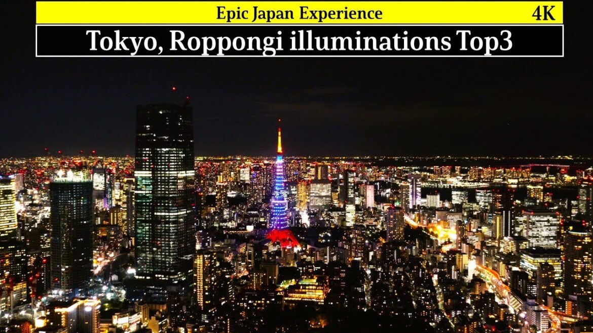 4K: Japan.Tokyo travel. Christmas lights. Roppongi illuminations top3.