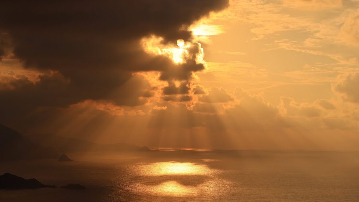 【Japan 1minute Travel KAGOSHIMA Amami Oshima】 鹿児島 奄美大島 大和村（嶺山公園からの夕景タイムラプス動画）