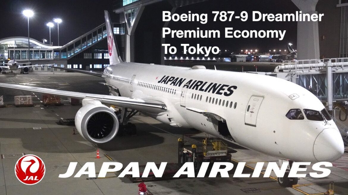 4K | Trip Report | Japan Airlines JAL Premium Economy Hong Kong to Tokyo Narita Boeing 787 vLog