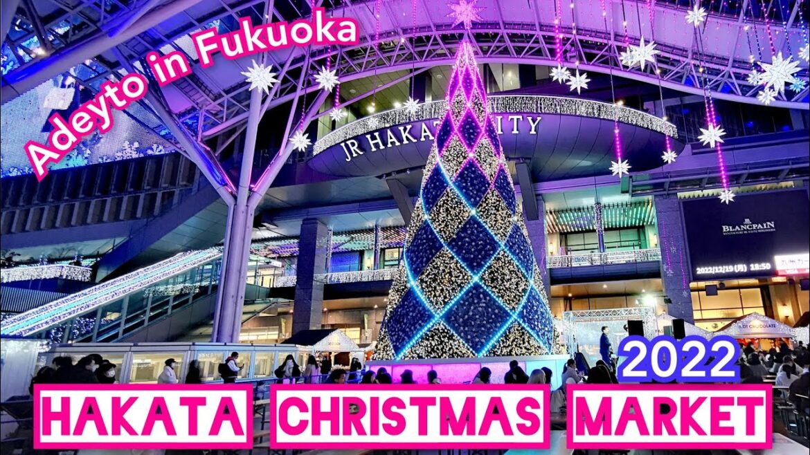 Happy Party 🎉HAKATA CHRISTMAS🎄MARKET Japan 2022 Foods & Stay in FUKUOKA by Adeyto