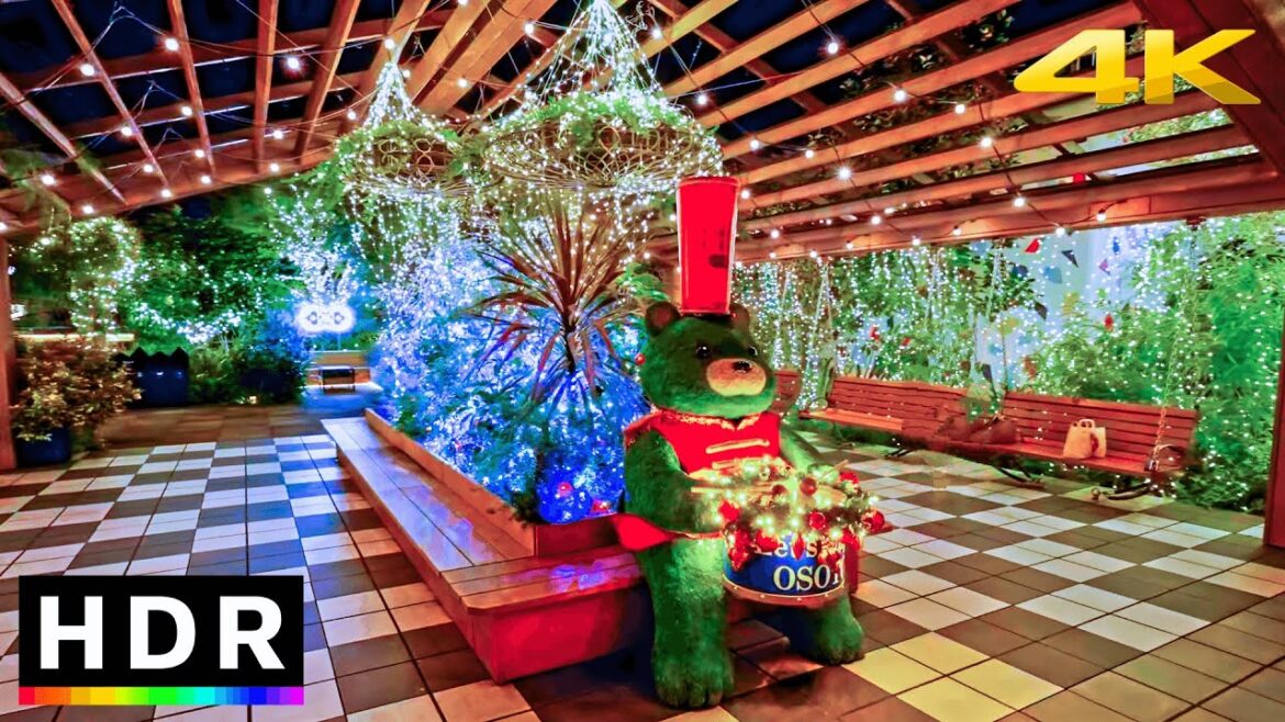 Tokyo Christmas Lights Futakotamagawa 2022 // 4K HDR