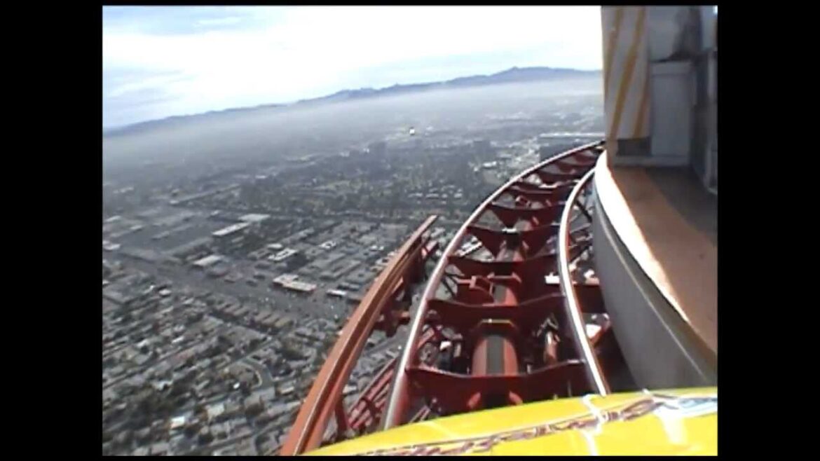 High Roller Roller Coaster POV Stratosphere Tower Las Vegas Closed High Roller Roller Coaster POV Stratosphere Tower Las Vegas Closed