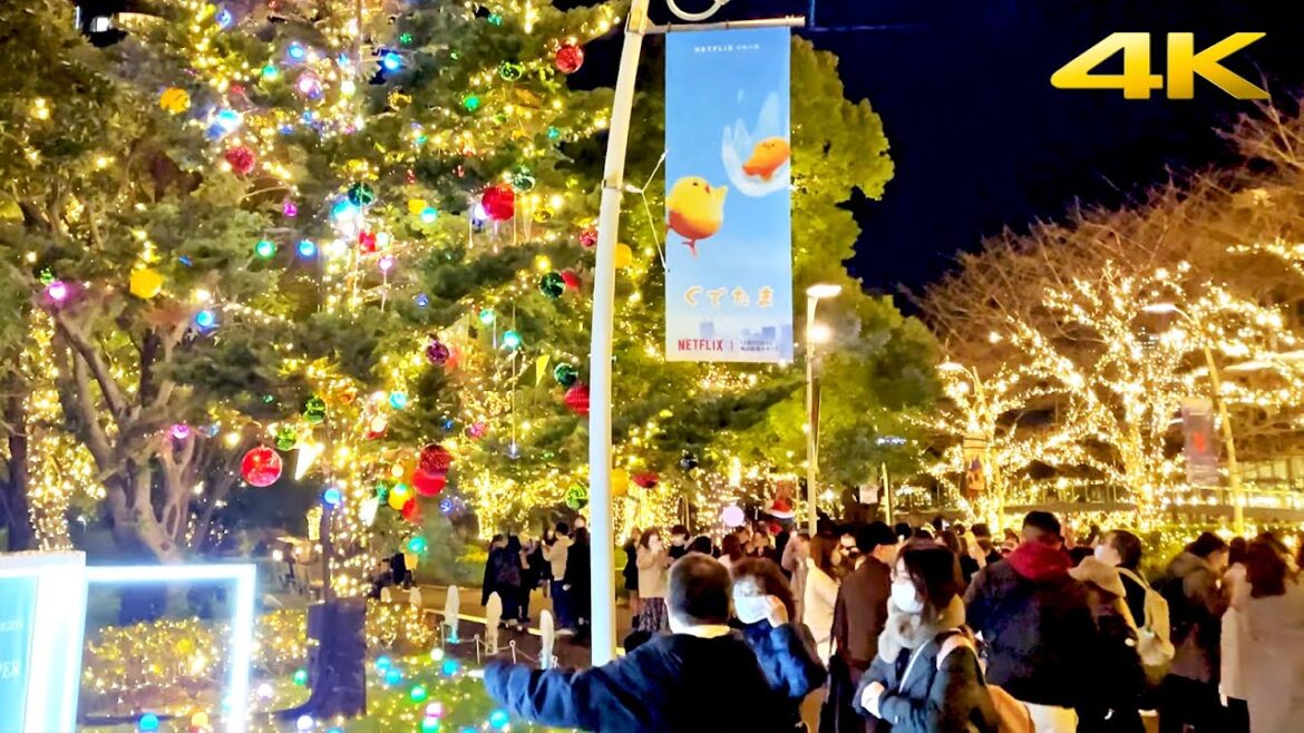 🇯🇵 Tokyo Midtown Roppongi Christmas Lights 2022 ・4K