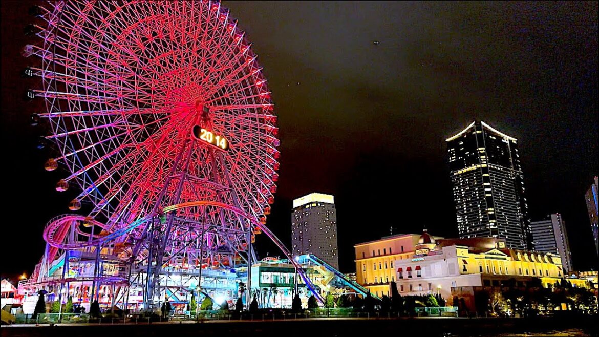 Japan Yokohama Minatomirai  Christmas  Illumination TOKYO Walk - 横浜みなとみらい クリスマスイルミ Dec.2022 - 4k