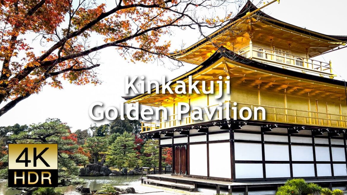 [4K] Golden Pavilion Kinkaku-ji Temple in Kyoto
