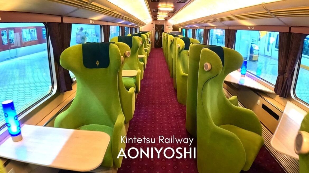 Ride on Japan's New Sightseeing Luxury Train | AONIYOSHI from Kyoto to Osaka π―π΅ γγγ«γγ Ride on Japan's New Sightseeing Luxury Train | AONIYOSHI from Kyoto to Osaka π―π΅ γγγ«γγ