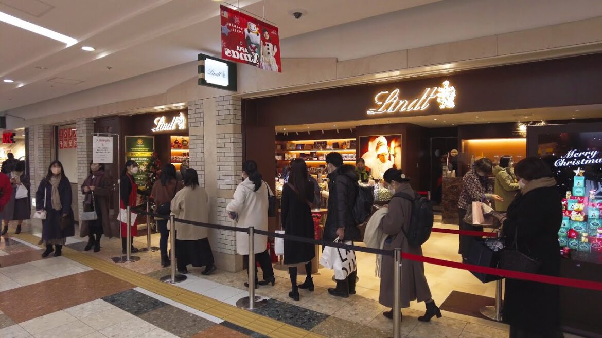 【4K】2022 APIA Xmas 札幌駅 アピア 散策 日本 北海道 札幌 北区【Binaural Audio】