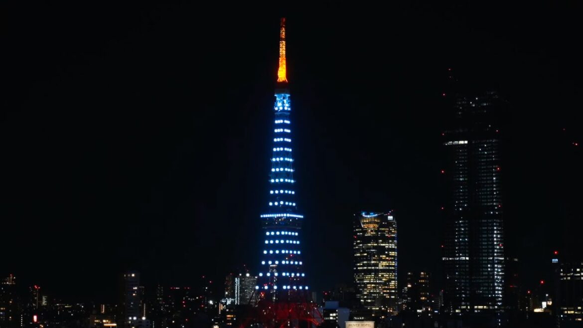 LIVE 「silent THE LAST EPISODE」特別ライトアップの東京タワーと麻布台ヒルズ/2022.12.22-23 Tokyo Tower and Azabudai Hills