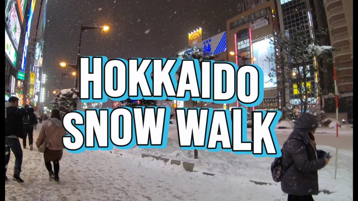 Hokkaido street walk. Hokkaido street walk.