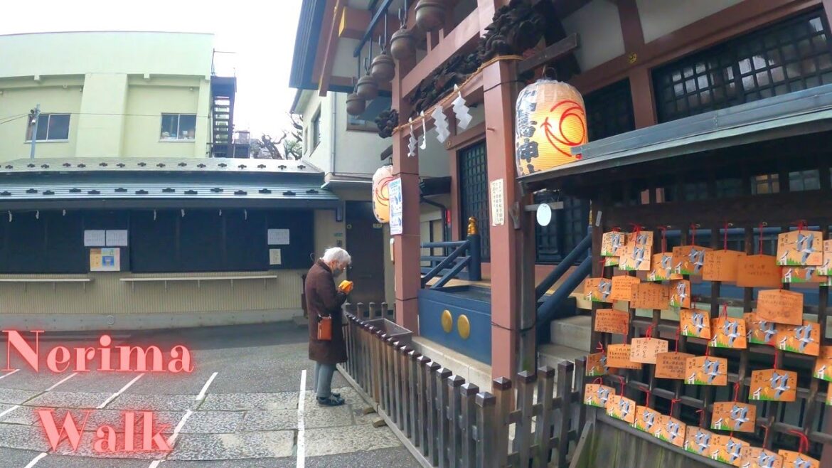 Nerima Tokyo in Japan walking tour. 【4K】12.2022