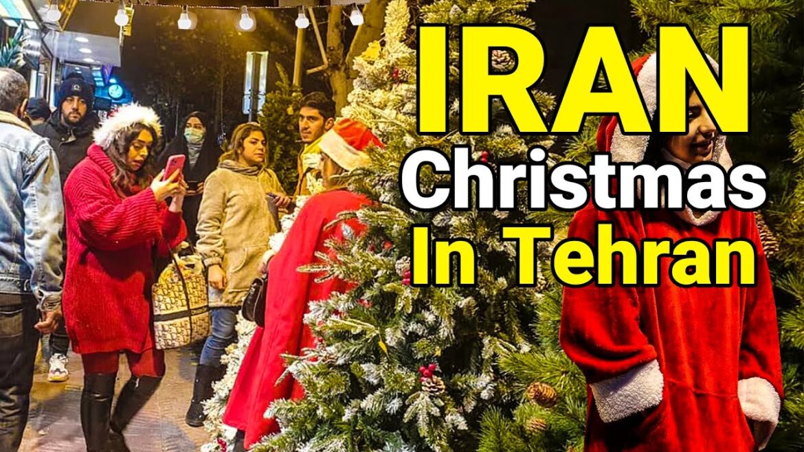 IRAN Today - Christmas Night In Tehran Walking Vlog ایران