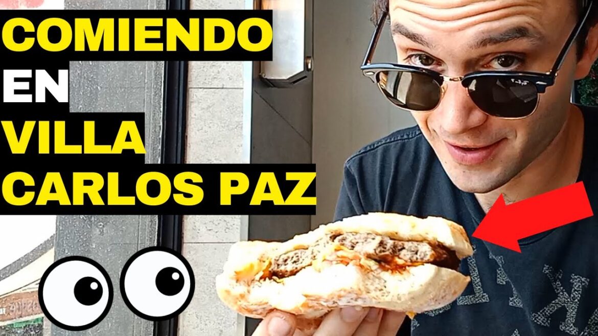 Comiendo en Villa Carlos Paz, Argentina Turismo Comida
