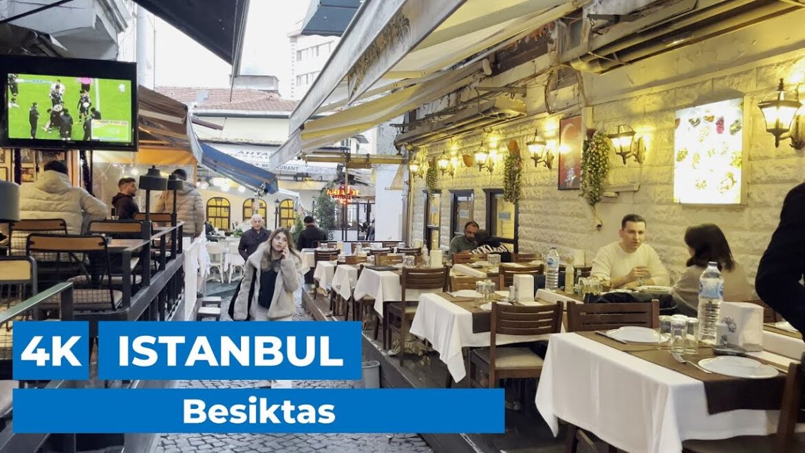 Istanbul 2022 Besiktas 24 December Walking Tour | 4K UHD 60FPS