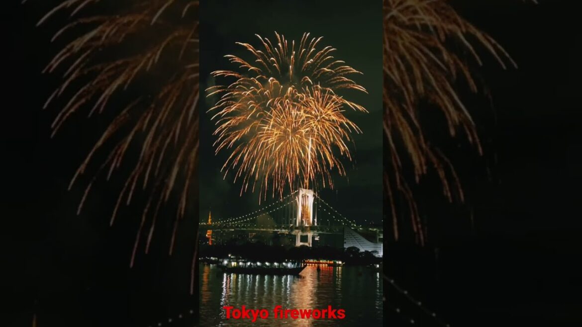 Where can we see fireworks in Japan | December Fireworks in Tokyo  #short #shorts