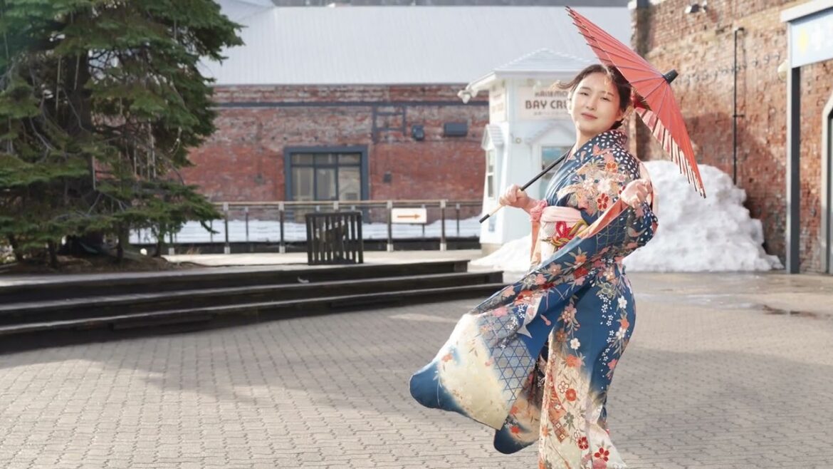 Tried wearing a kimono during my winter trip to Hakodate, Hokkaido Tried wearing a kimono during my winter trip to Hakodate, Hokkaido