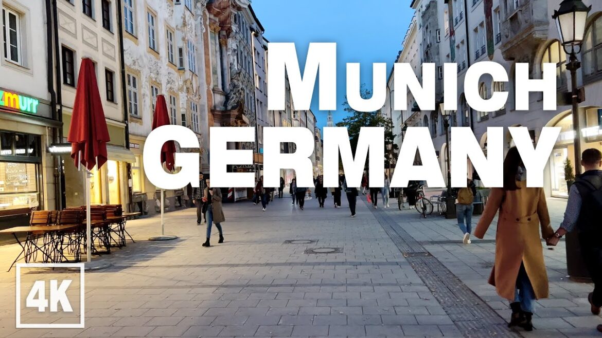 Munich Evening City Walk 2022 GERMANY • 4K 60fps ASMR Munich Evening City Walk 2022 GERMANY • 4K 60fps ASMR