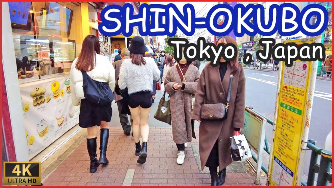 walk in Shin-okubo , shinokubo is korean town of tokyo walk in Shin-okubo , shinokubo is korean town of tokyo