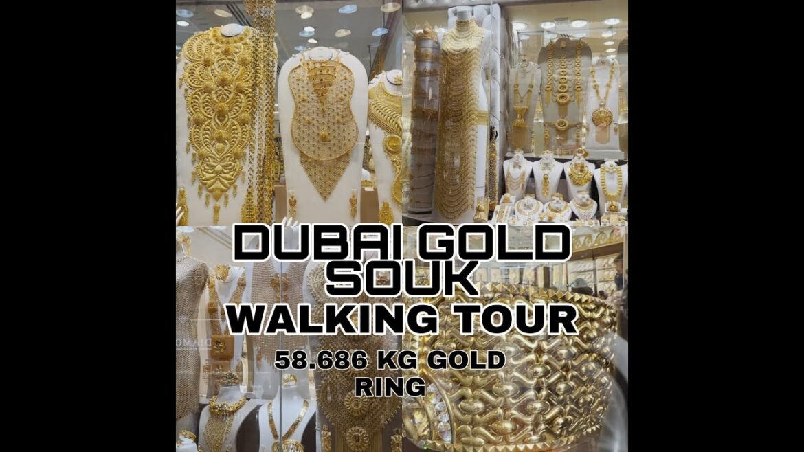 DUBAI GOLD SOUK 2022 | Dubai Gold Market Walking Tour |  A Look Inside the Dubai Gold Market