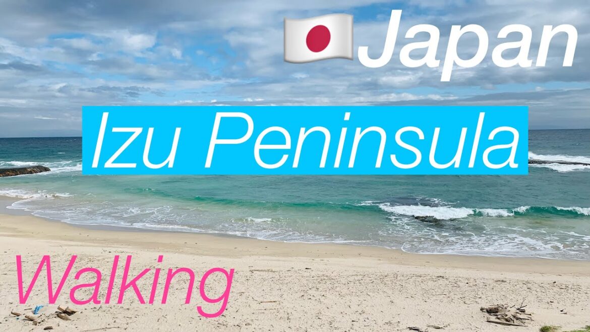 JAPAN🇯🇵Beautiful sea! Shirahama Chuo Beach! /34 Walking in Izu Peninsula/Shimoda-shi Shizuoka