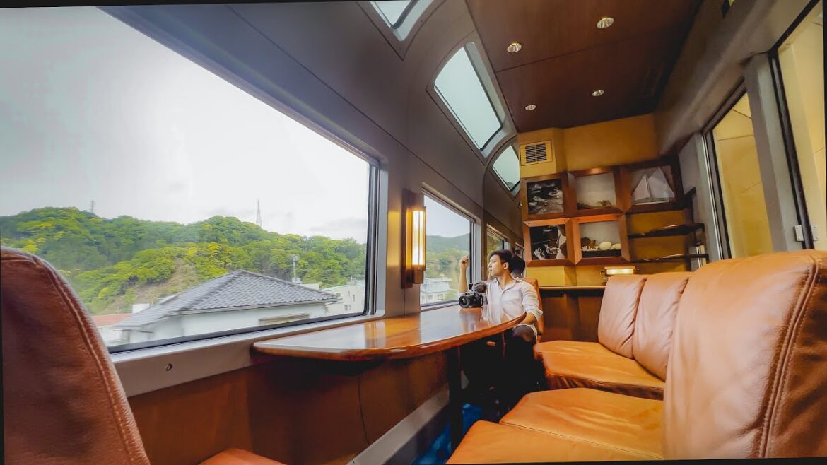 Riding on Japan's luxurious train from Tokyo to Izu Saphir Odoriko