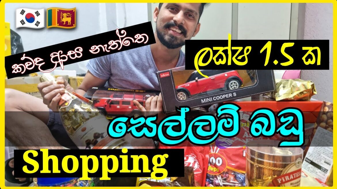 Rs 150,000 Toys shopping in south korea | ලක්ෂ 1.5 ක සෙල්ලම් බඩු ෂොපින් | chocolate toffee toys 🇰🇷🇱🇰