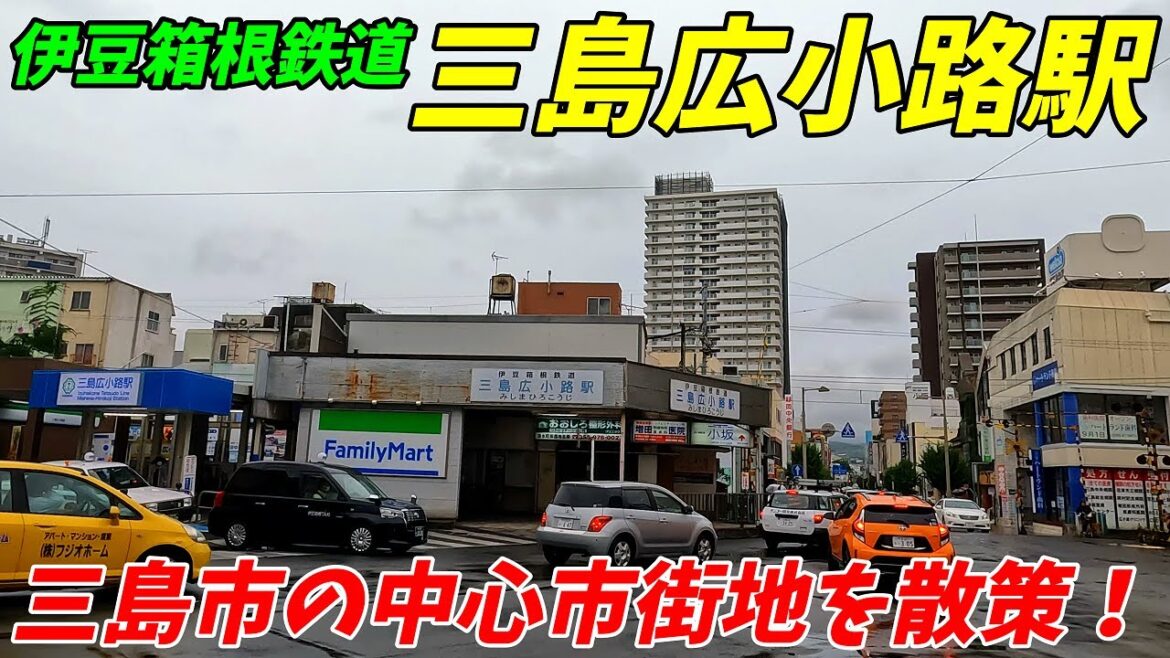 伊豆箱根鉄道駿豆線、三島広小路駅周辺＆構内を散策！静岡県三島市(Japan Walking around Mishima-Hirokoji Station)