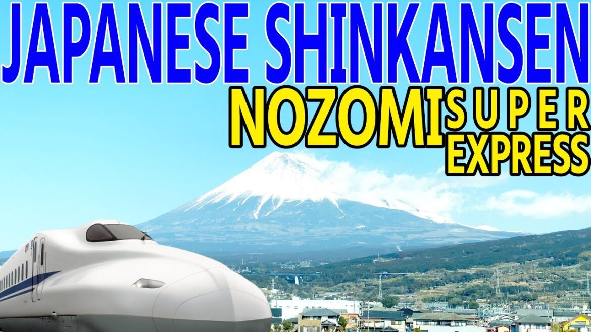 [字幕]日本の新幹線「のぞみ」号グリーン車で東京から名古屋を通り大阪へ