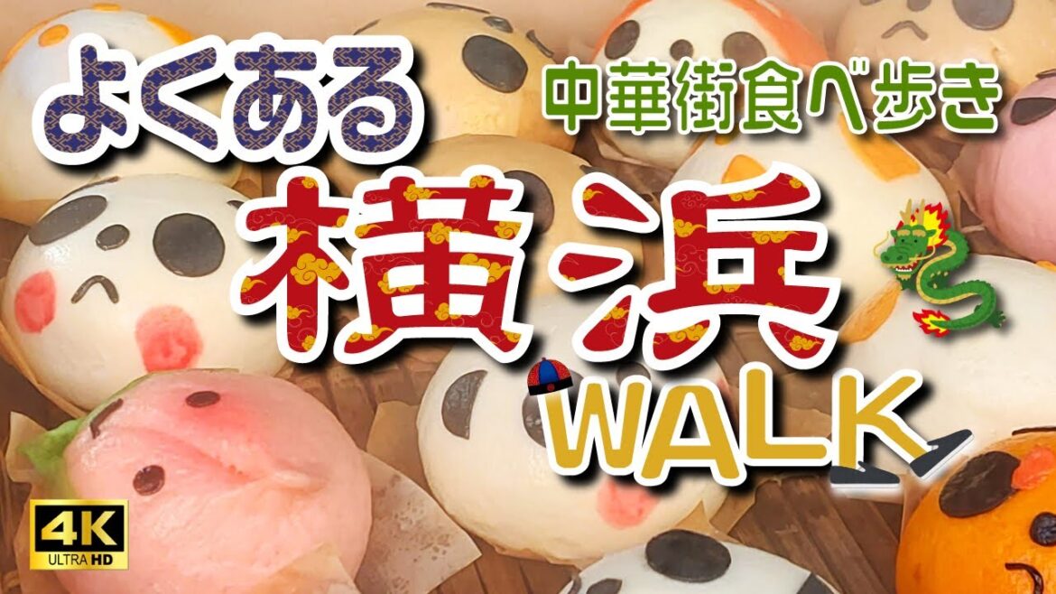 sub) 4K【横浜さんぽ】横浜中華街で食べ歩き！《Yokohama Walk》Vol.20