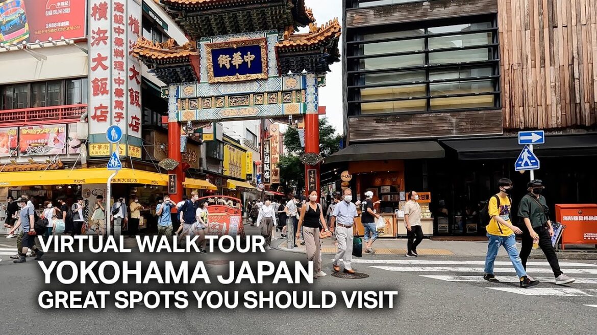 [4K] Yokohama Japan Virtual Walk Tour - Best Spots you should visit