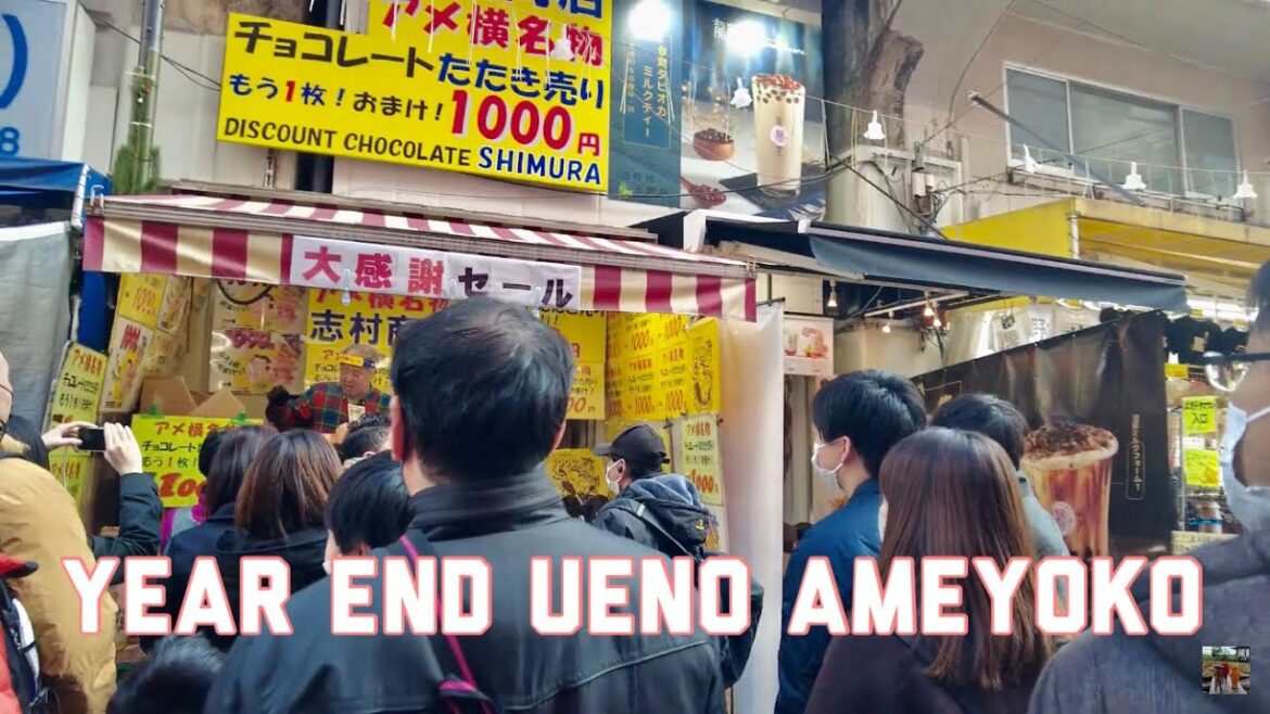 【🇯🇵4K】New Year's Eve Ueno Ameyoko in Tokyo ~ Japan Travel ~