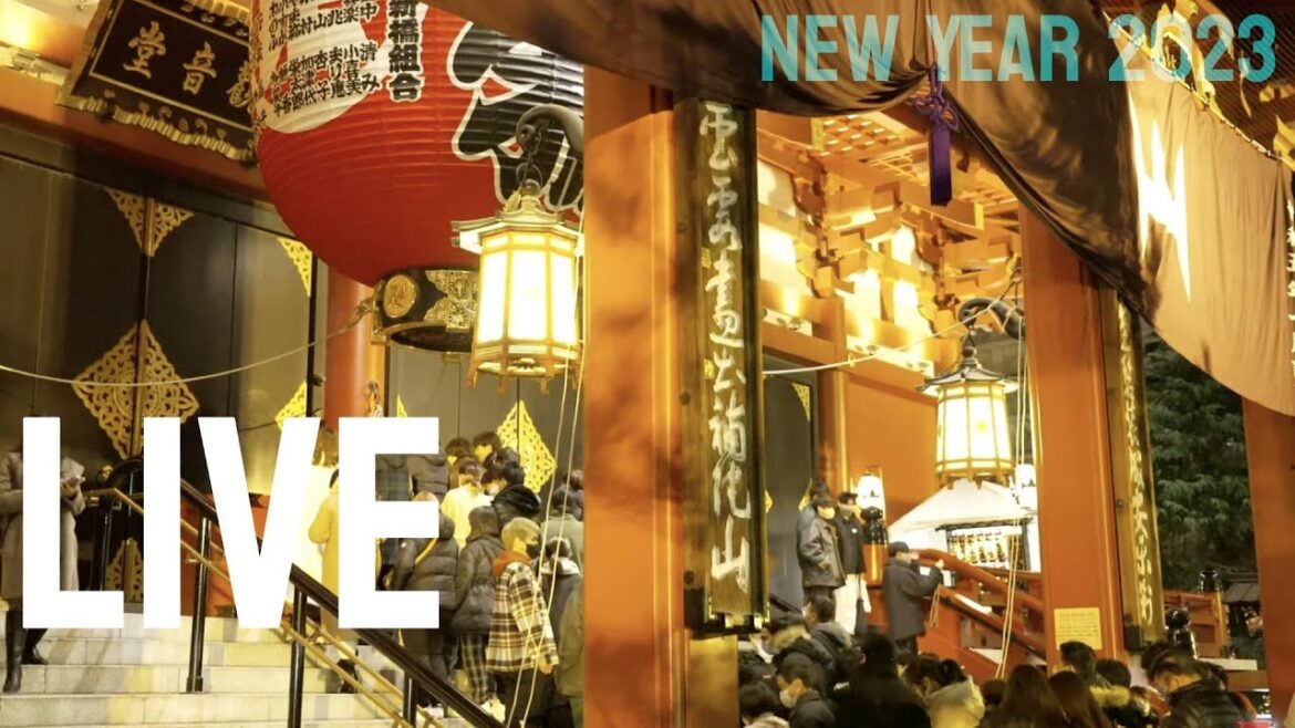 LIVE From Japan | Happy New Year 2023 Celebration at Sensoji Temple in Tokyo #newyear2023