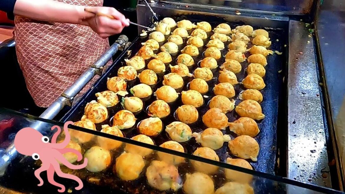 【大阪のたこ焼き】トロトロ、ふわふわのたこ焼き/Takoyaki Japanese Street Food